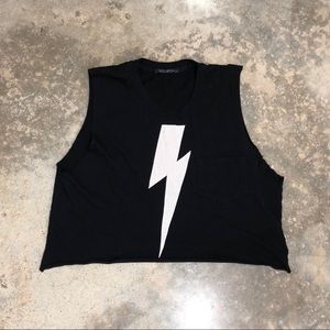 wildfox crop muscle tee